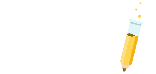 elixir web studio logo white